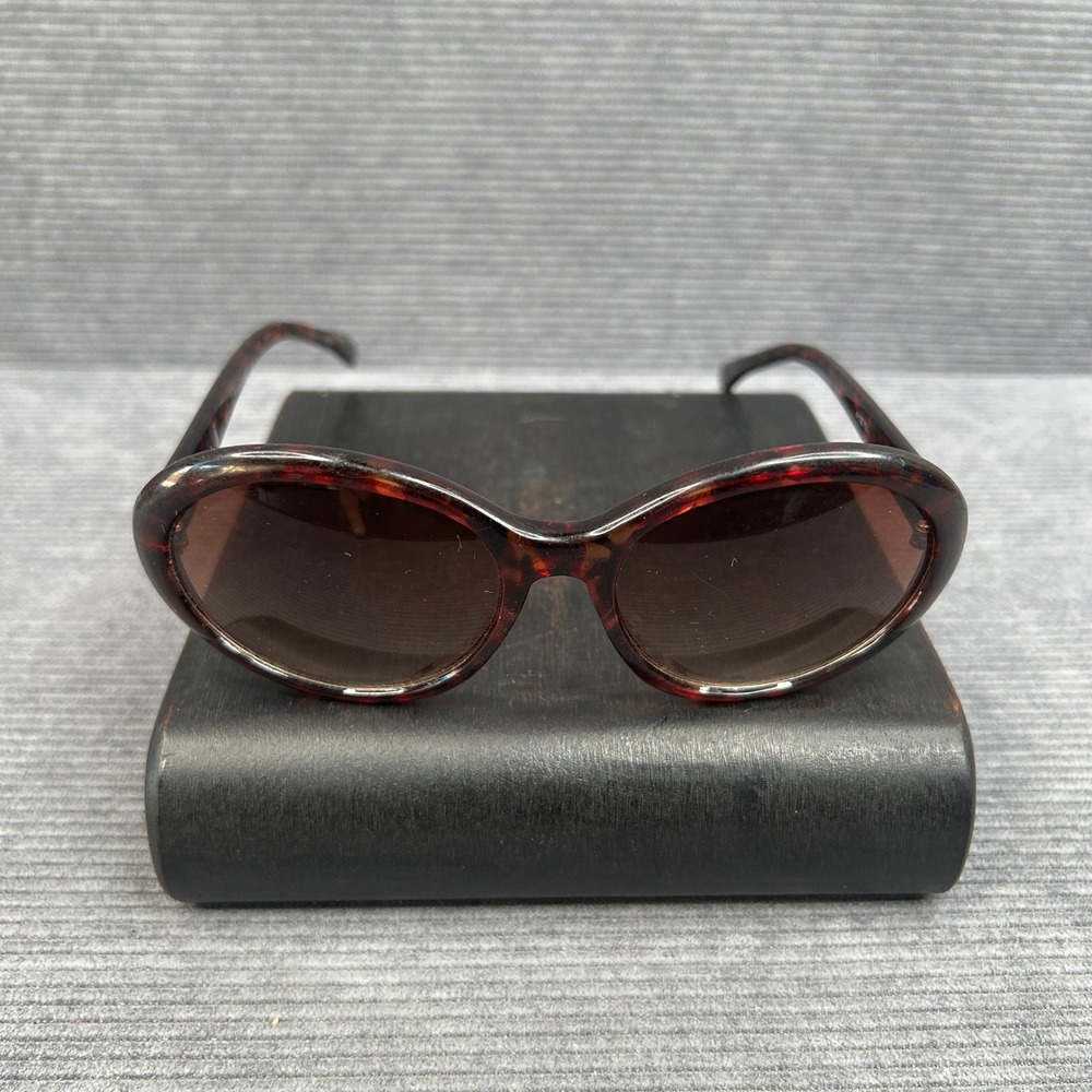Andrea Jovine A102 TS Tortoise Oval Y2k Sunglasses Brown Gradient Lens